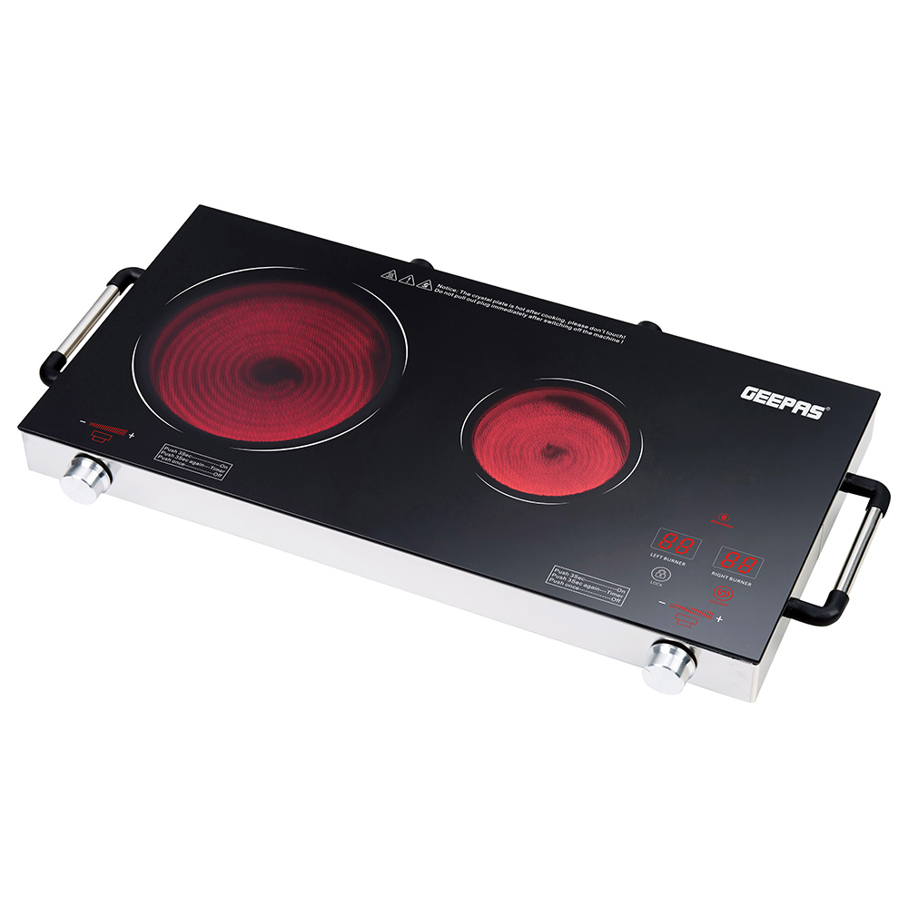 Buy Geepas Double Burner Infrared Cooker in UAE Mumzworld