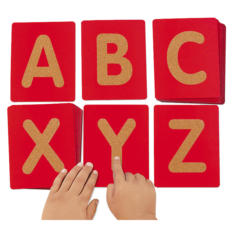 Tactile Lettering Buy Lakeshore - Uppercase Tactile Letters - Red in KSA | Mumzworld