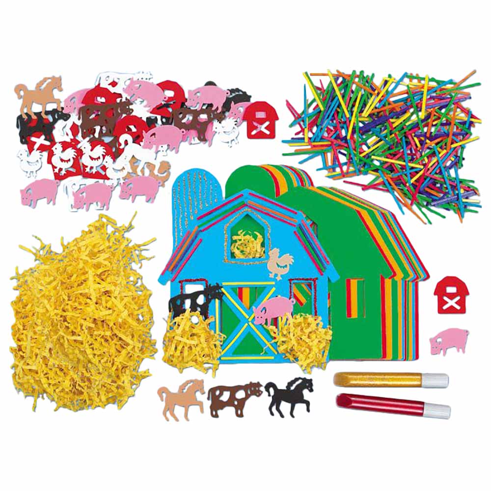Lakeshore Barn Shapes Instant Craft Kit Buy at Best Price from