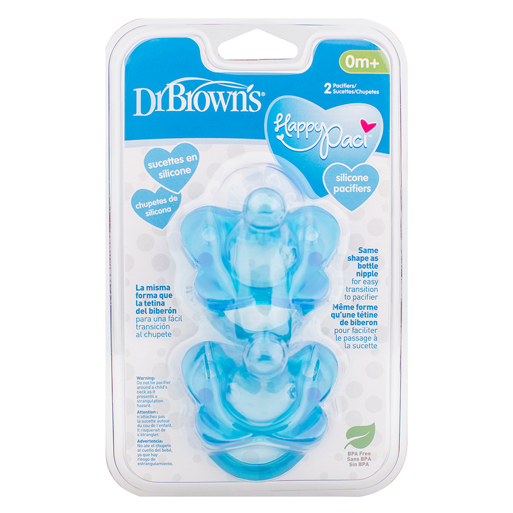 Dr. Browns OnePiece Pacifier Stage 1 06m Blue Buy at Best Price