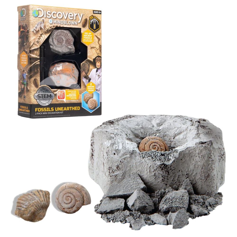 Discovery Mindblown Mini Fossil Excavation Kit 2pcs