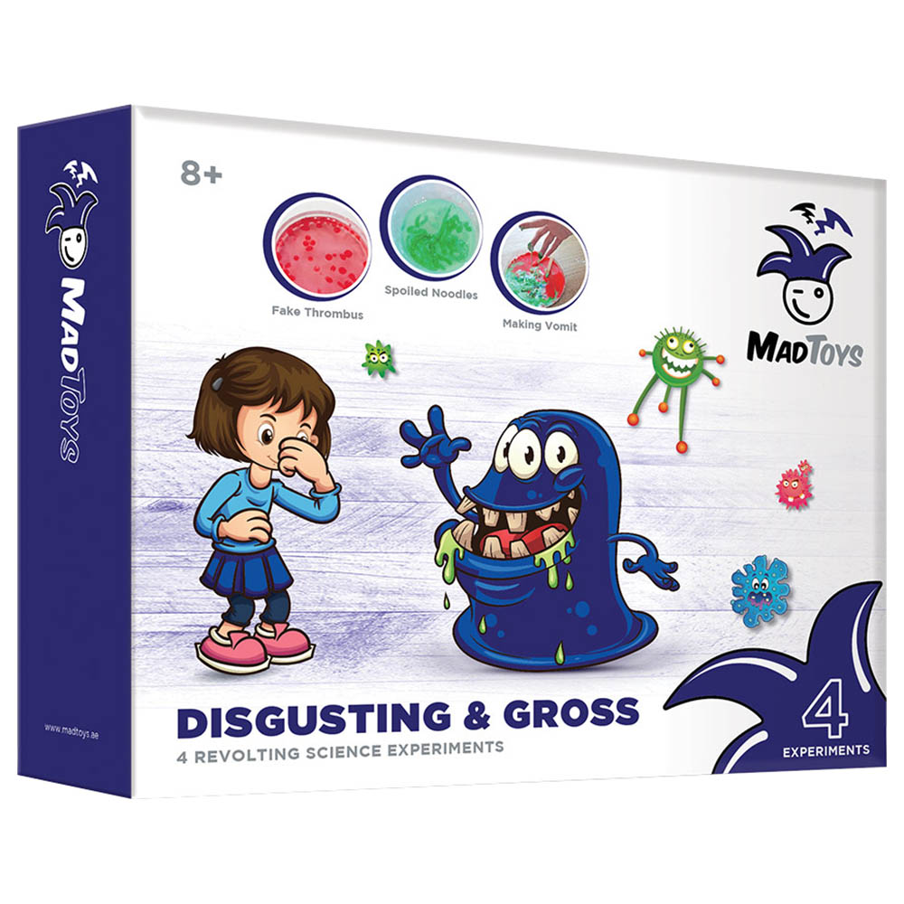 Mad Toys Disgusting & Gross 4 Revolting Science Experiments Kit