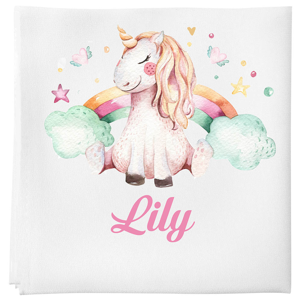 Mini Plum Personalised Baby Blanket Unicorn Buy at Best