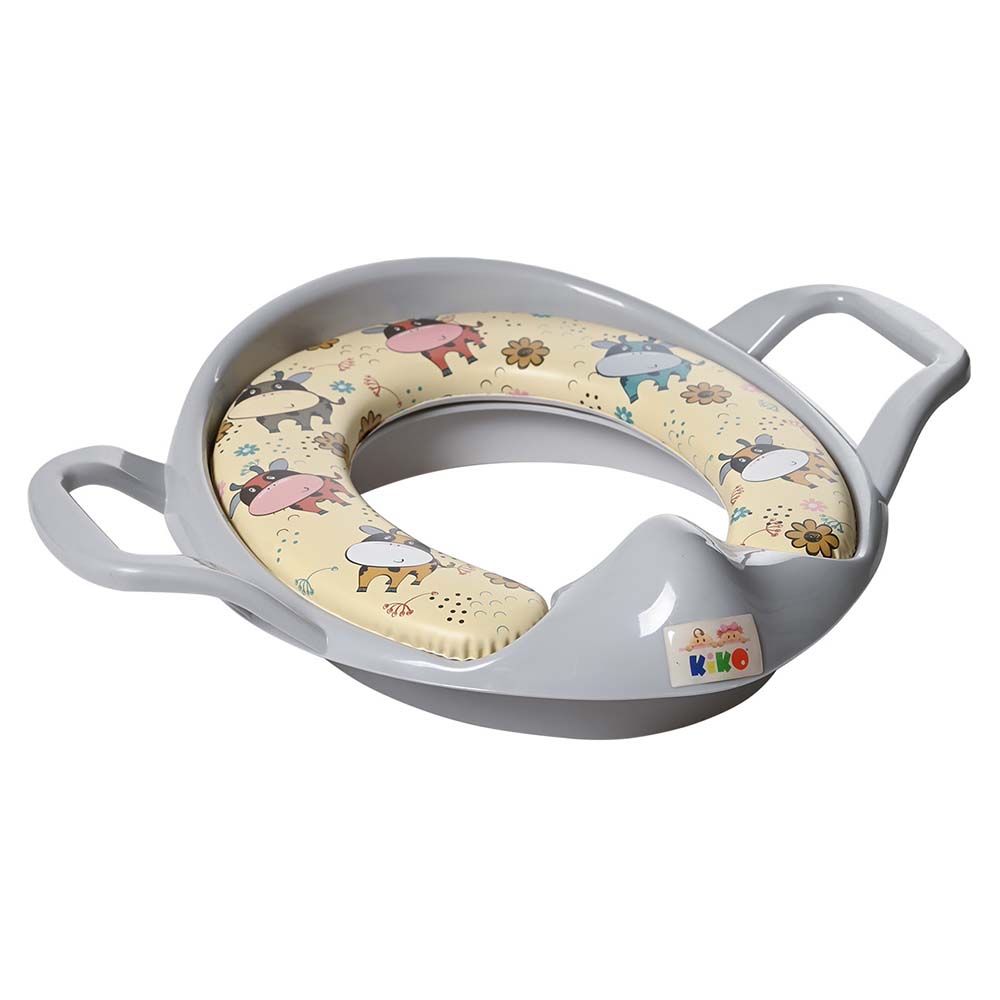 Kiko - Toilet Training Seat With Handle - Grey