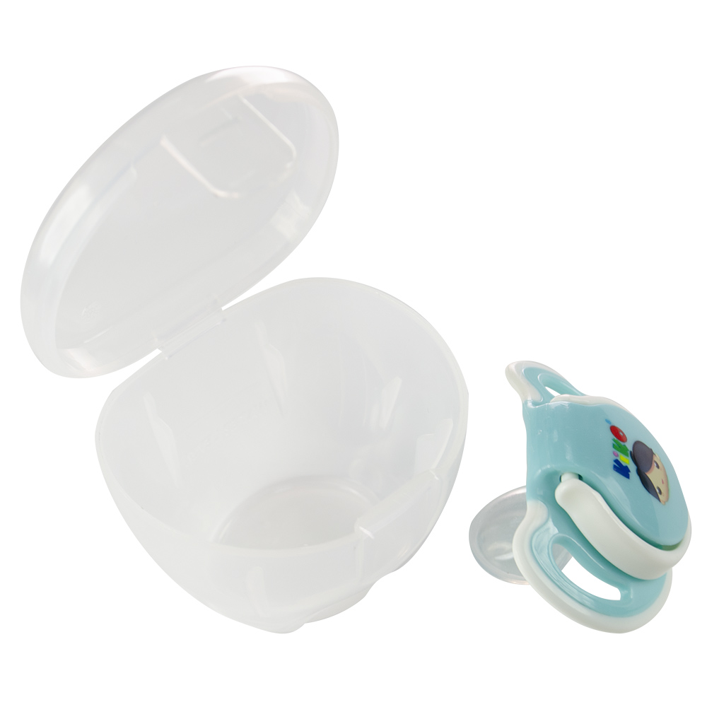 Kiko - Pacifier With Steriliser Case - Blue