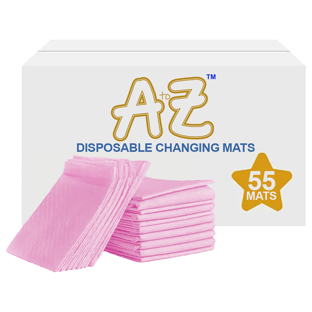 Star Babies - Disposable Changing Mat - L - 45 X 60 cm - 55pcs - Pink