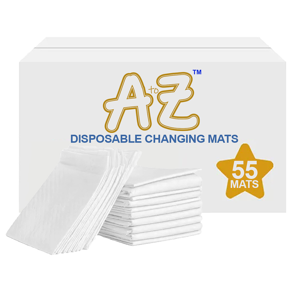 Star Babies - Disposable Changing Mat - L - 45 X 60 cm - 55pcs - White