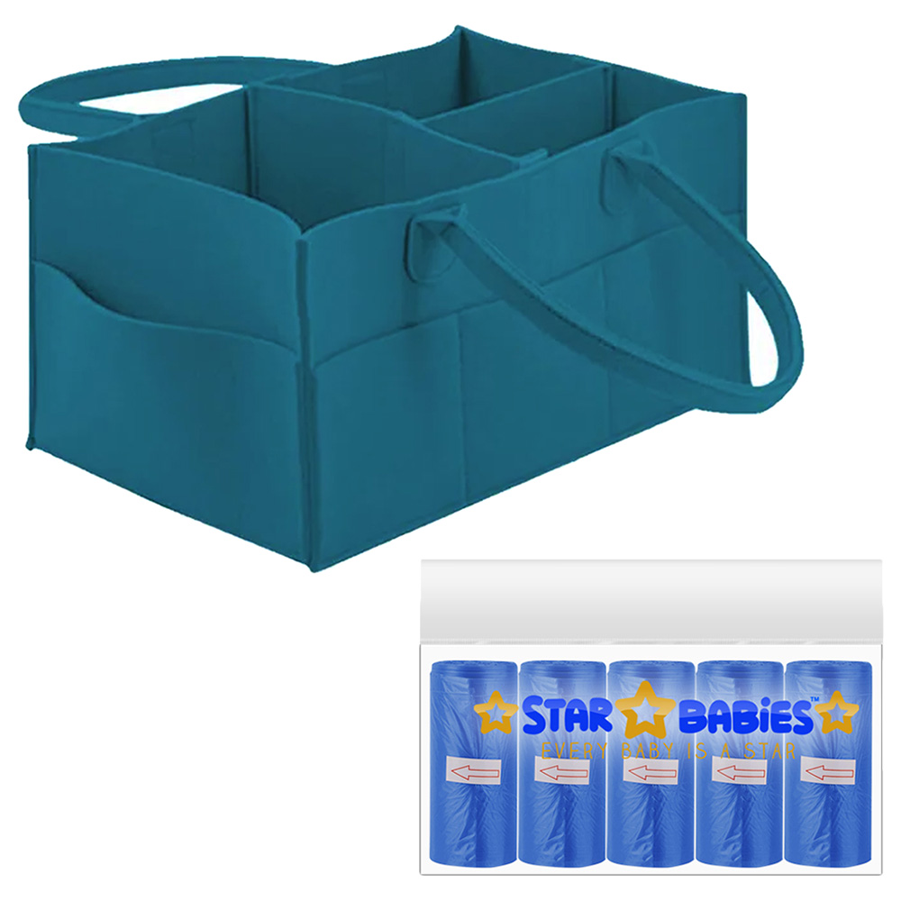 Star Babies - Caddy Diaper Bag Organizer with Scented Bag 5pcs - Dark Blue