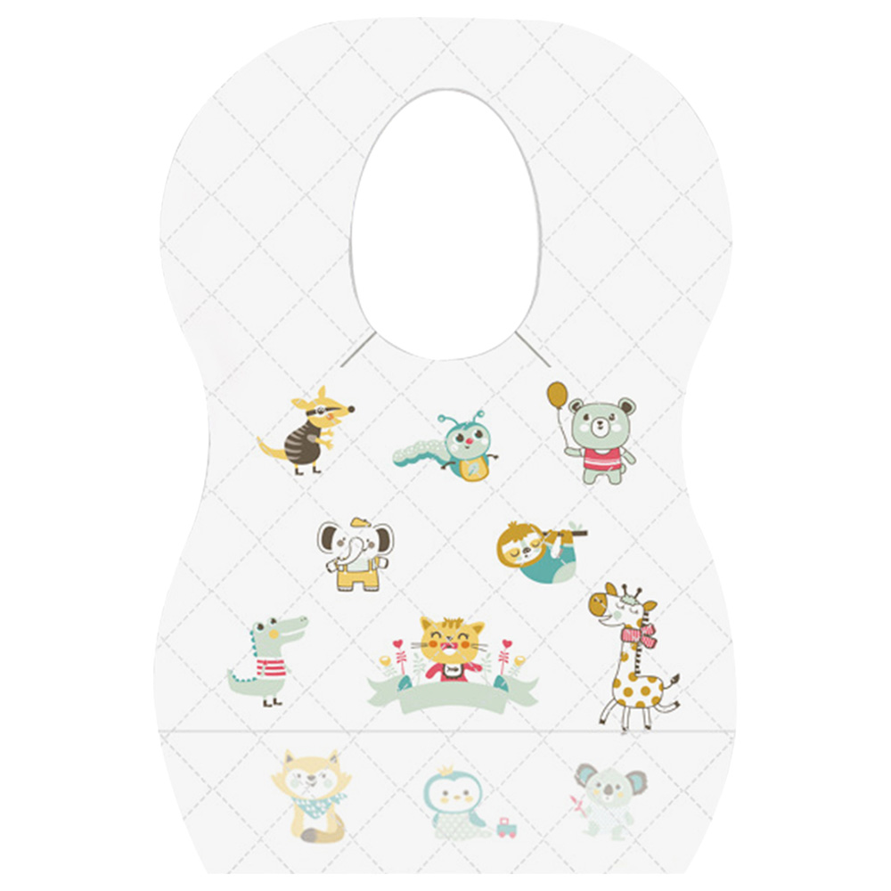 Star Babies - Disposable Bibs - Pack of 60 - Animal Print