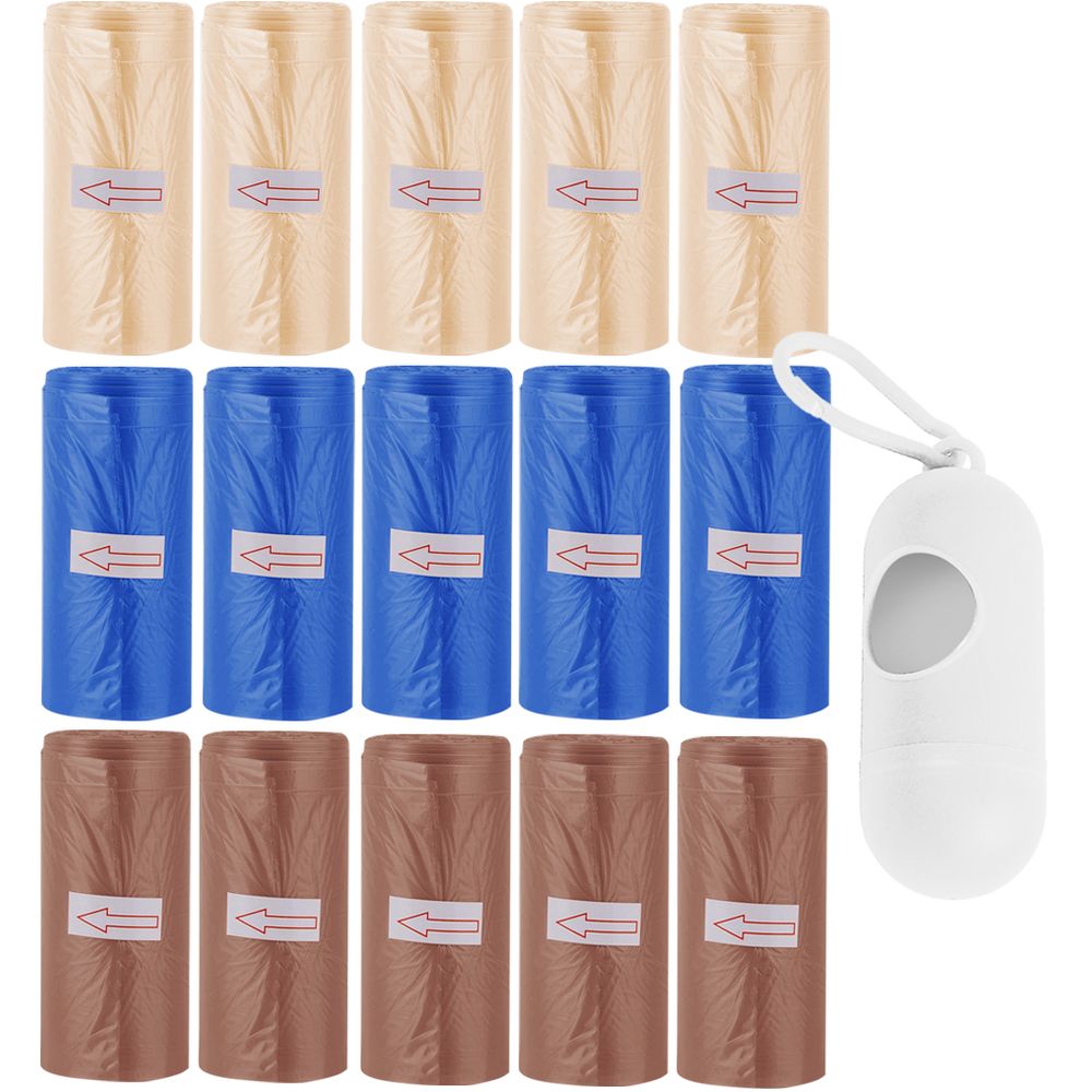 Star Babies Scented Nappy Bag 225pcs with Dispenser - Ivory/Brown/Dark Blue