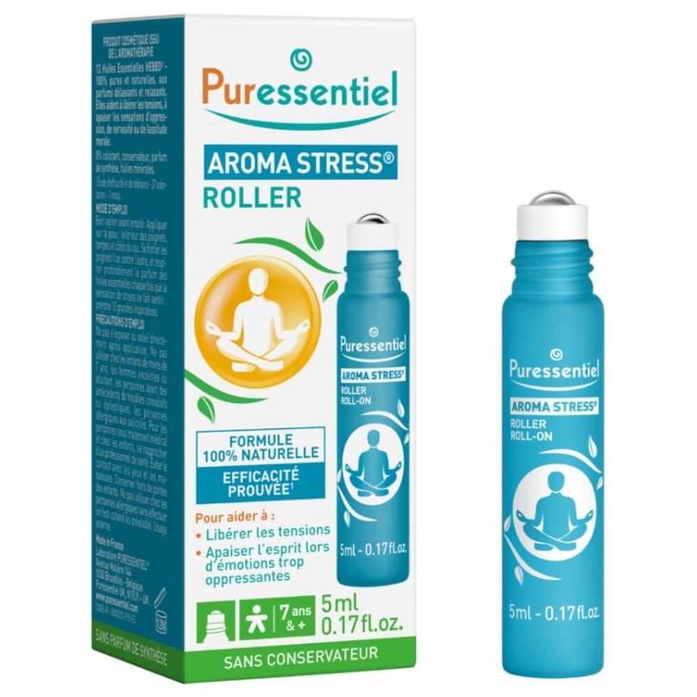 Puressentiel Aroma Stress Roller - 100% Natural Formula - 5ml