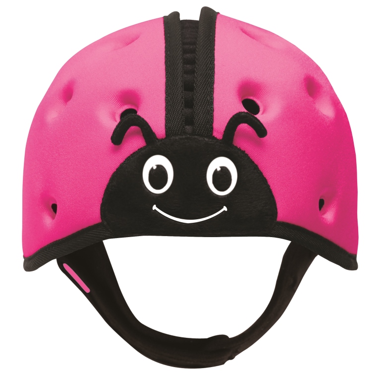SafeheadBABY - Soft Helmet Learning To Walk (7months-2years) - Ladybird Pink