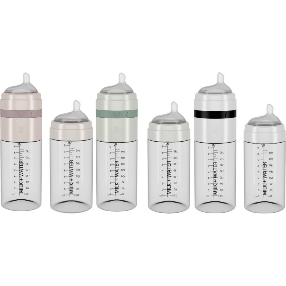 Milk + Water - All-In-One Medium Flow Baby Bottle - 266 ml