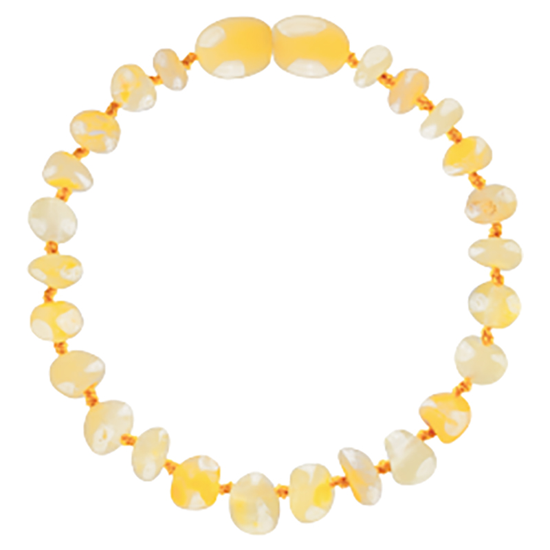 Made by Nature - Premium Amber Baby Teething Bracelet - Milk Raw