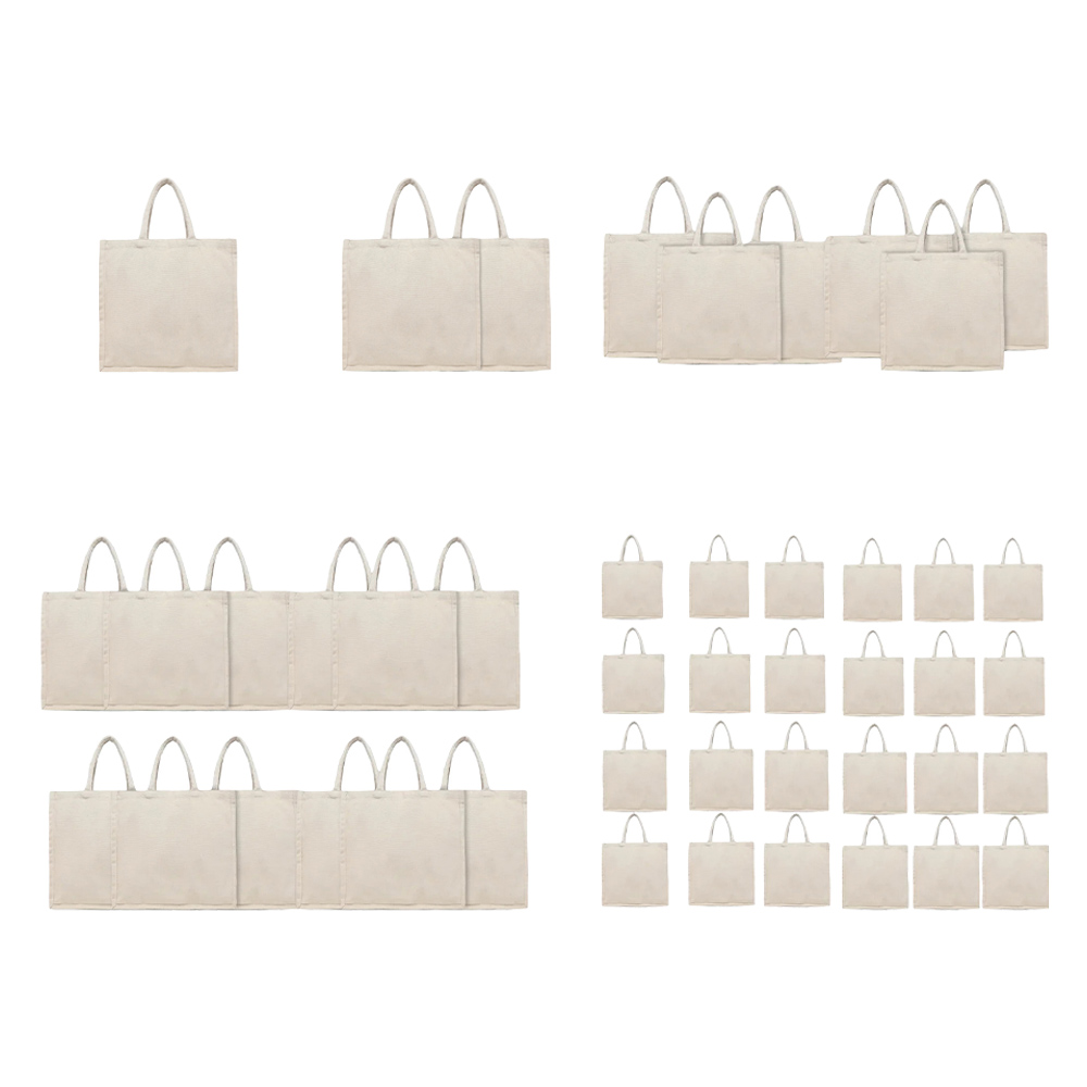 Byft - Eco Friendly Canvas Tote Bag With Gusset - Natural - 13 x 13 Inch