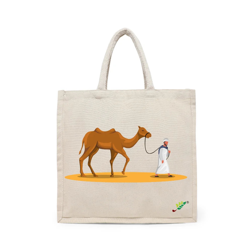 BYFT - Printed Carry-All Cotton Canvas Tote Bag - The Desert Nomad