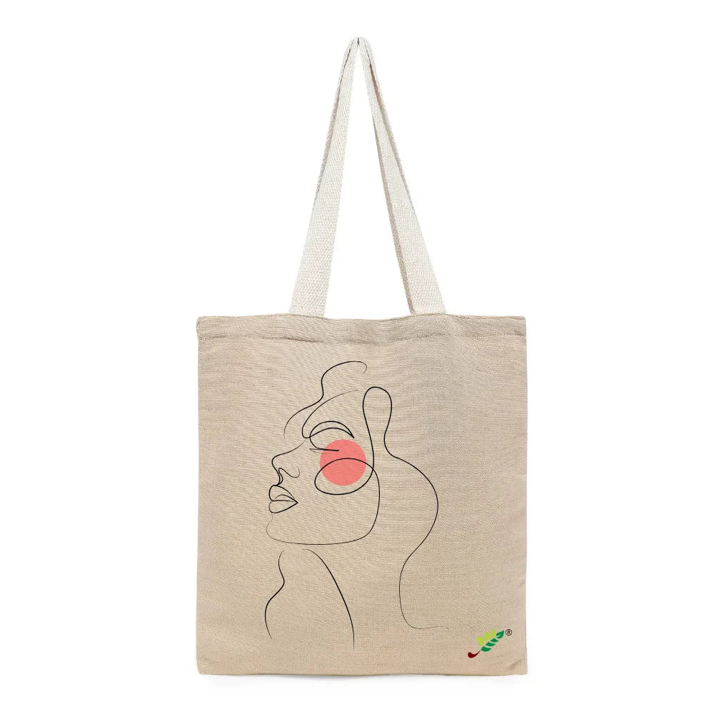 BYFT - Printed Unlaminated Juco Tote Bag - Blush Muse