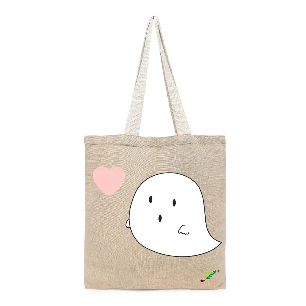 BYFT - Printed Unlaminated Juco Tote Bag - Boo