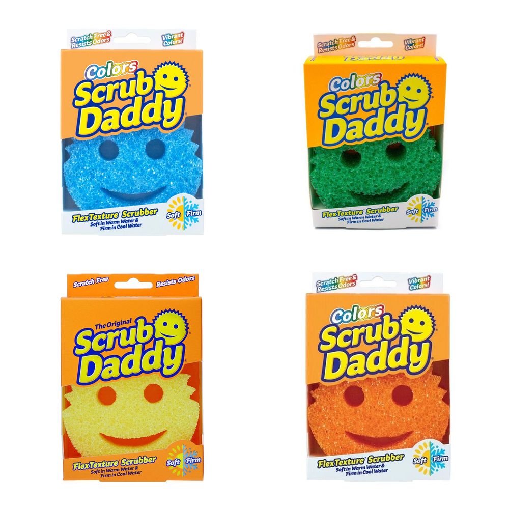 Scrub Daddy - Flextexture All Purpose Scrubber 8Pcs - Color May Vary