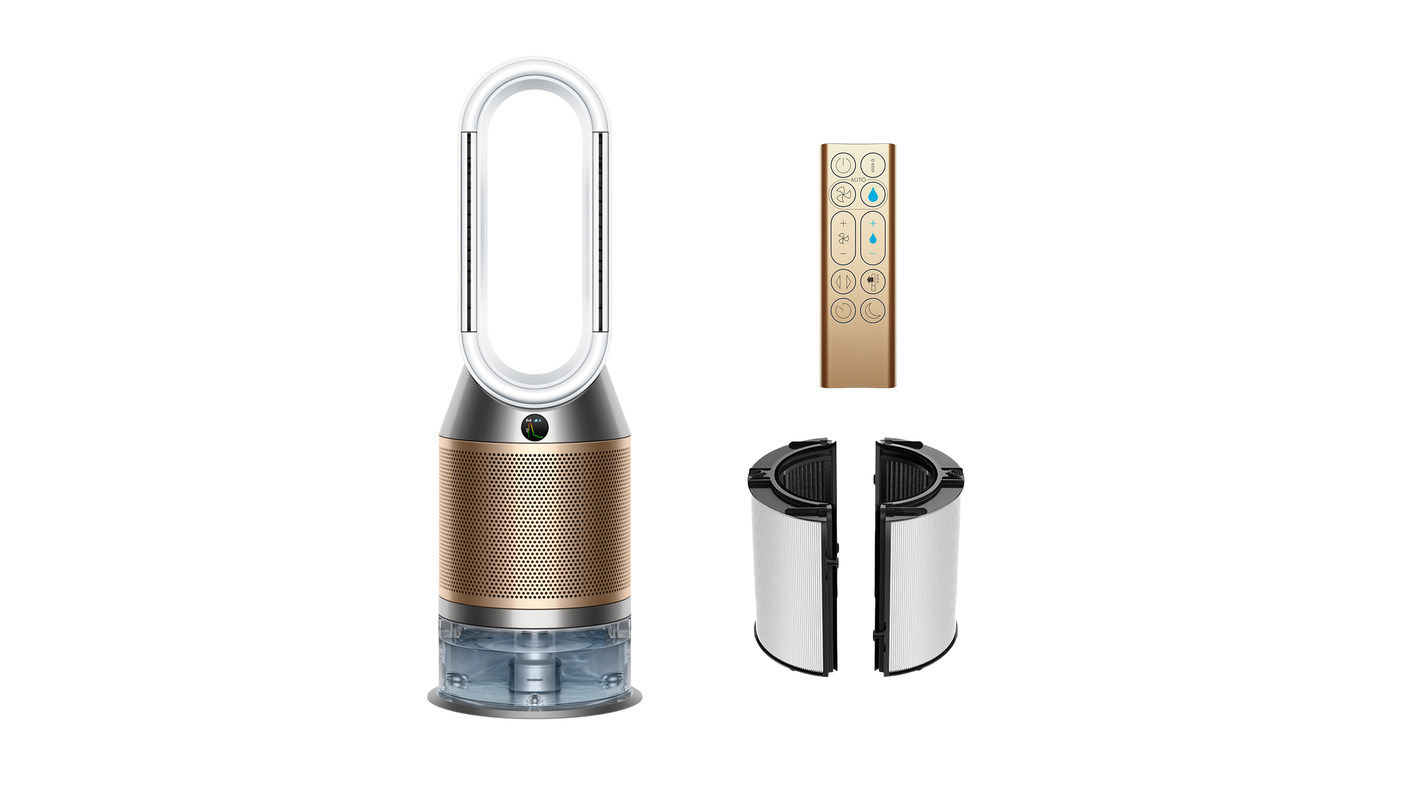 Dyson Humidify & Cool Ph2 De-nox Air Purifier - White/Gold