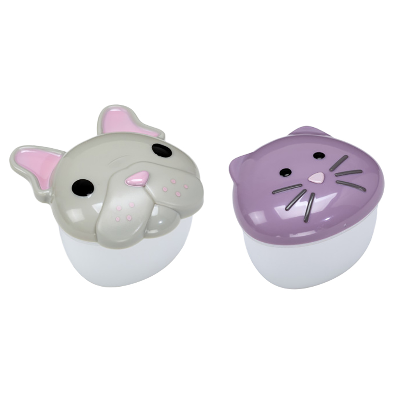 Melii Snack Container - Bulldog & Cat - 2pcs