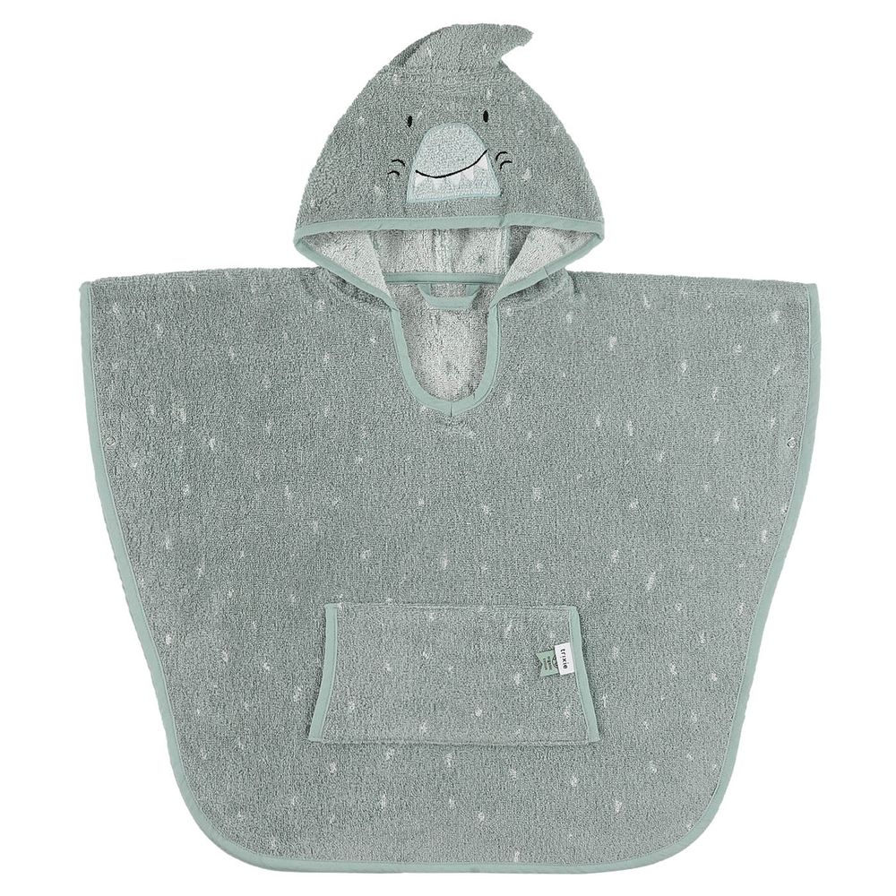 Trixie Baby Poncho - Mr. Shark - Light Blue