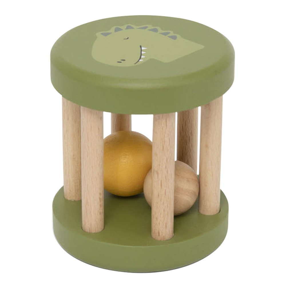 Trixie Wooden Rolling Rattle - Mr. Dino