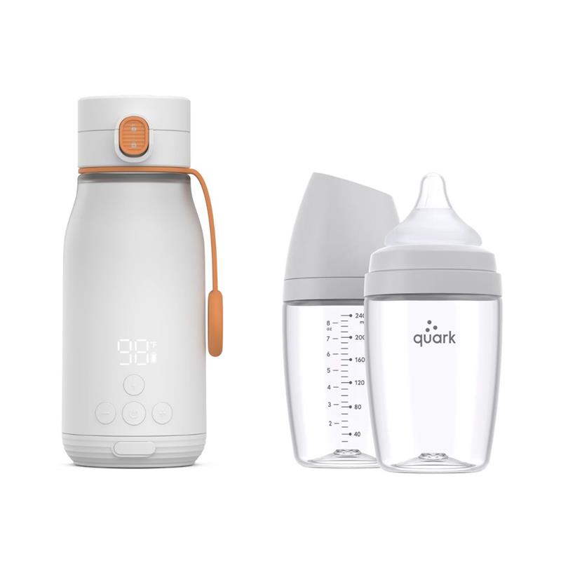 Quark - Newborn BuubiBottle Milk Warmer & Bottles Value Bundle - Multicolor - 3 Pcs