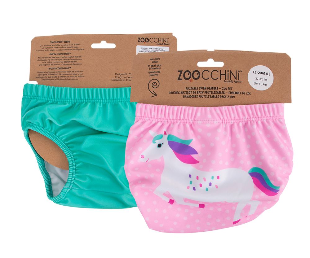 Zoocchini Swim Diapers - Unicorn - 2 Pcs