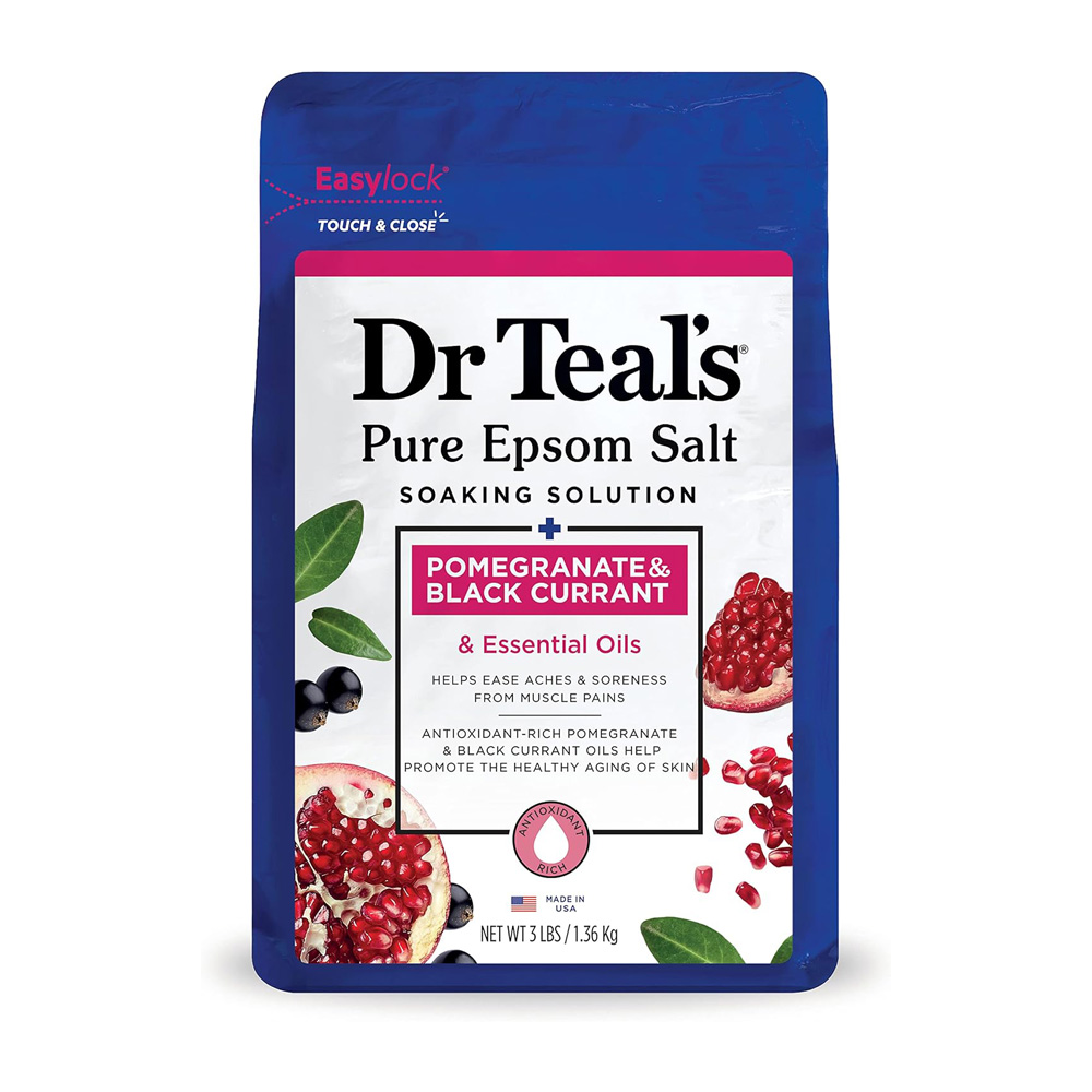 Dr Teal's Epsom Salt Soaking Solution - Pomegranate & Black Currant - 1.36 kg