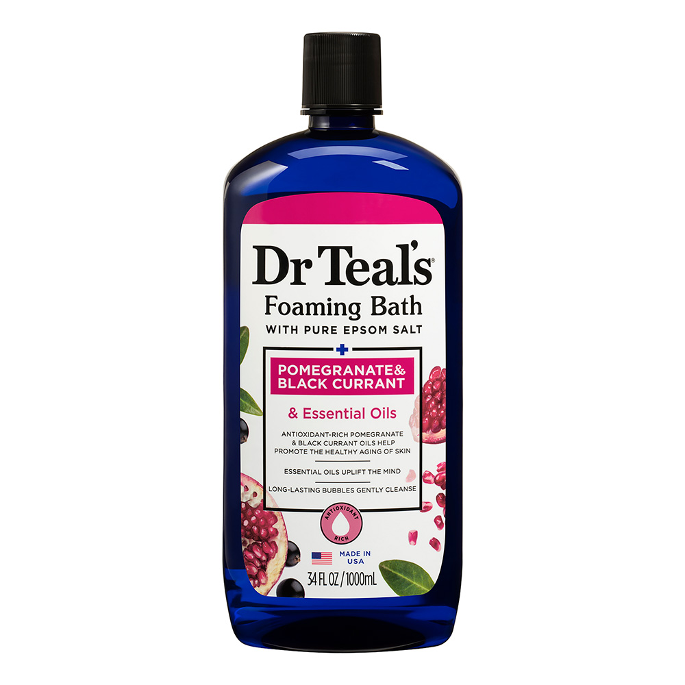 Dr Teal's Foaming Bath With Epsom Salt - Pomegranate & Black Currant - 1000 ml