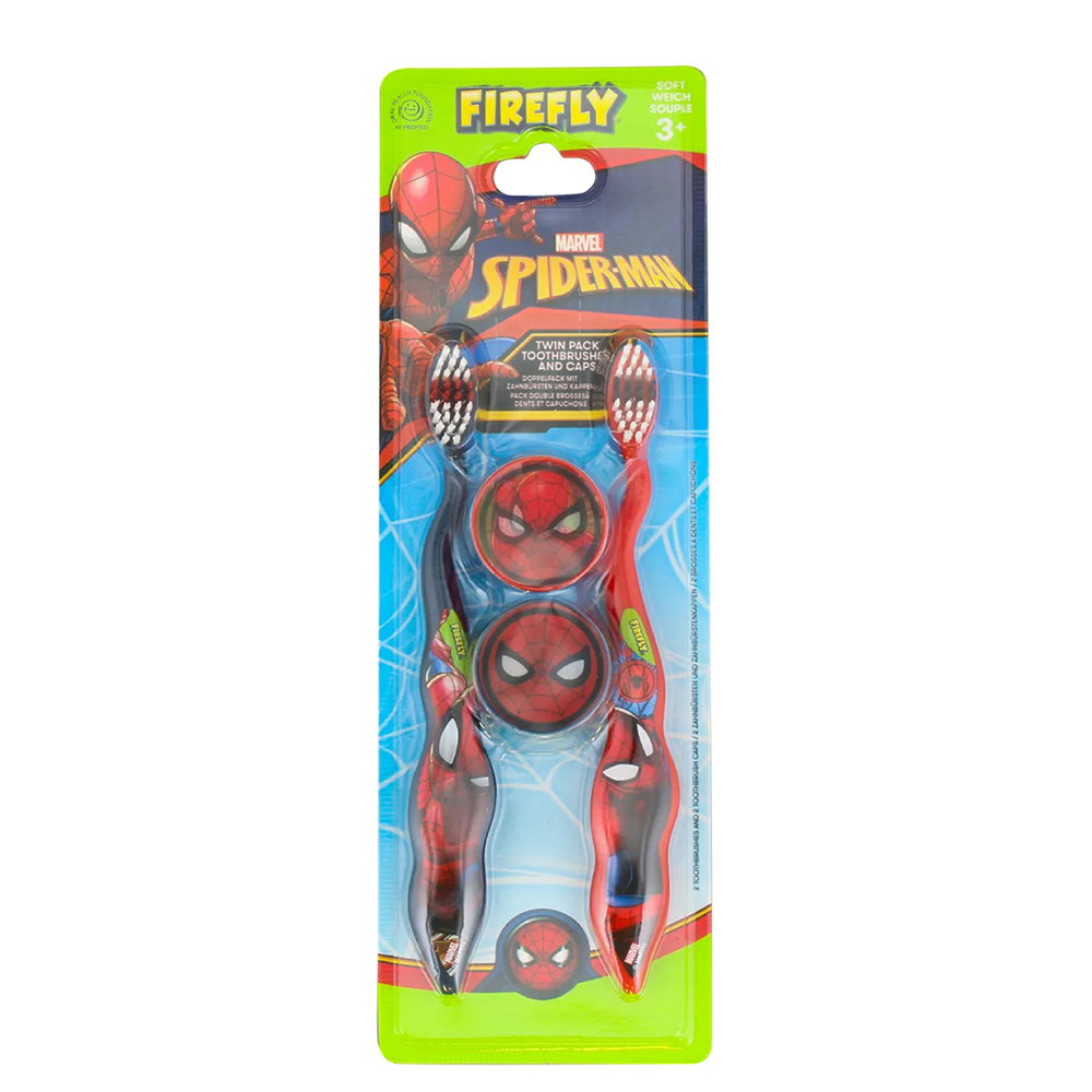 Firefly - Spiderman Kids Toothbrush - 2 Pcs