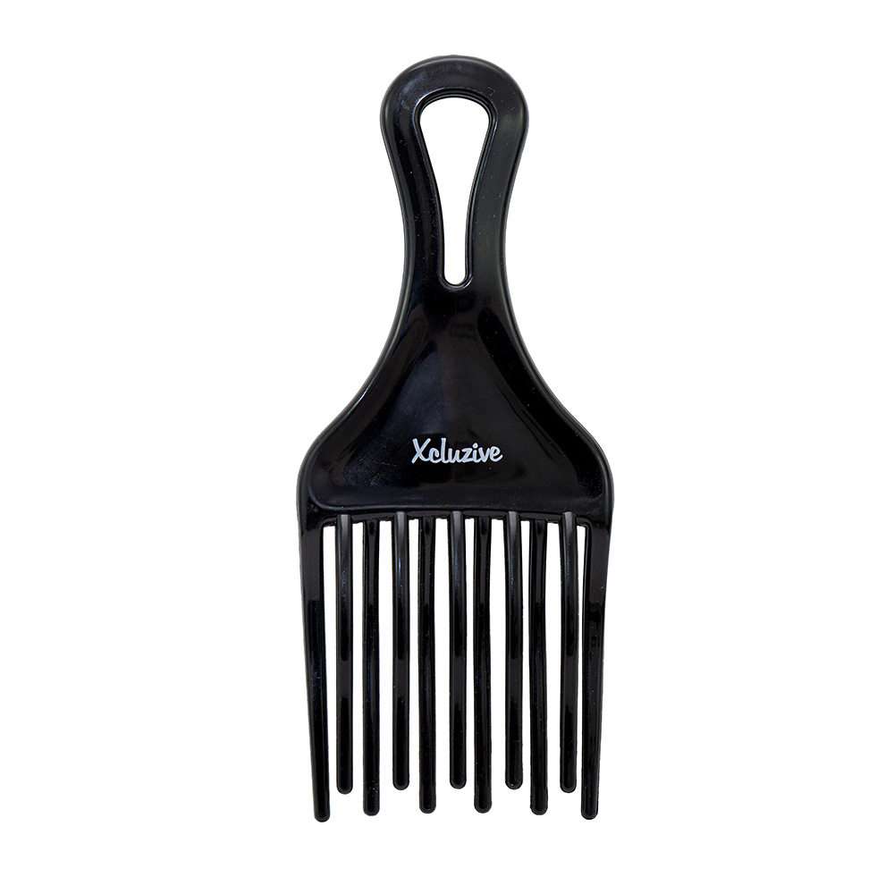 Xcluzive Gentle Detangling Afro Comb - Black