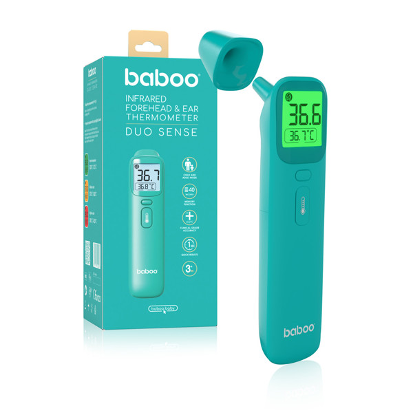 Baboo - Infared Duo Sense Forehead And Ear Thermometer - Green