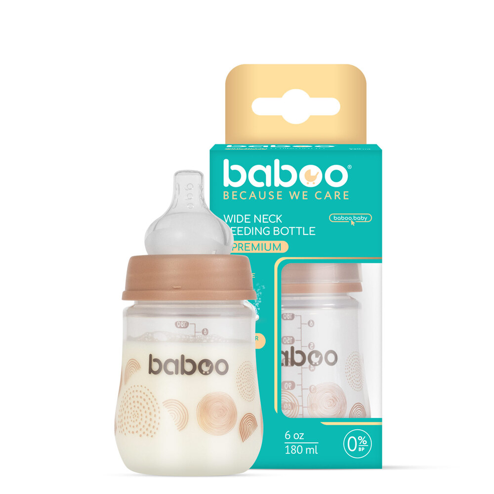 Anti-colic Wide Neck Bottle - 180ml - Au Naturale - +0m