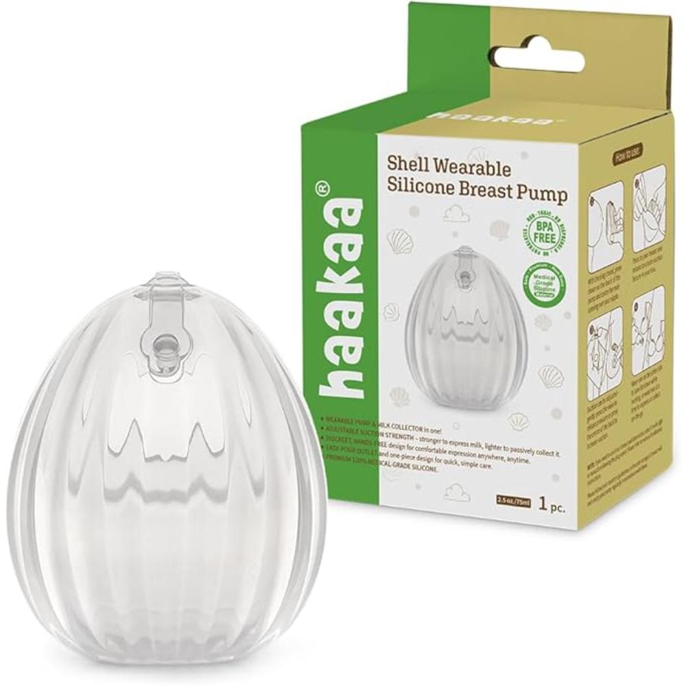 Haakaa - Shell Wearable Manual Breast Pump - Clear - 75 ml