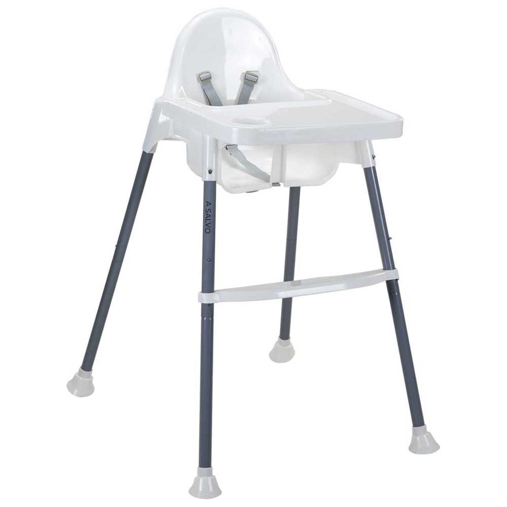 Asalvo High Chair - Basic Pro - Grey/White