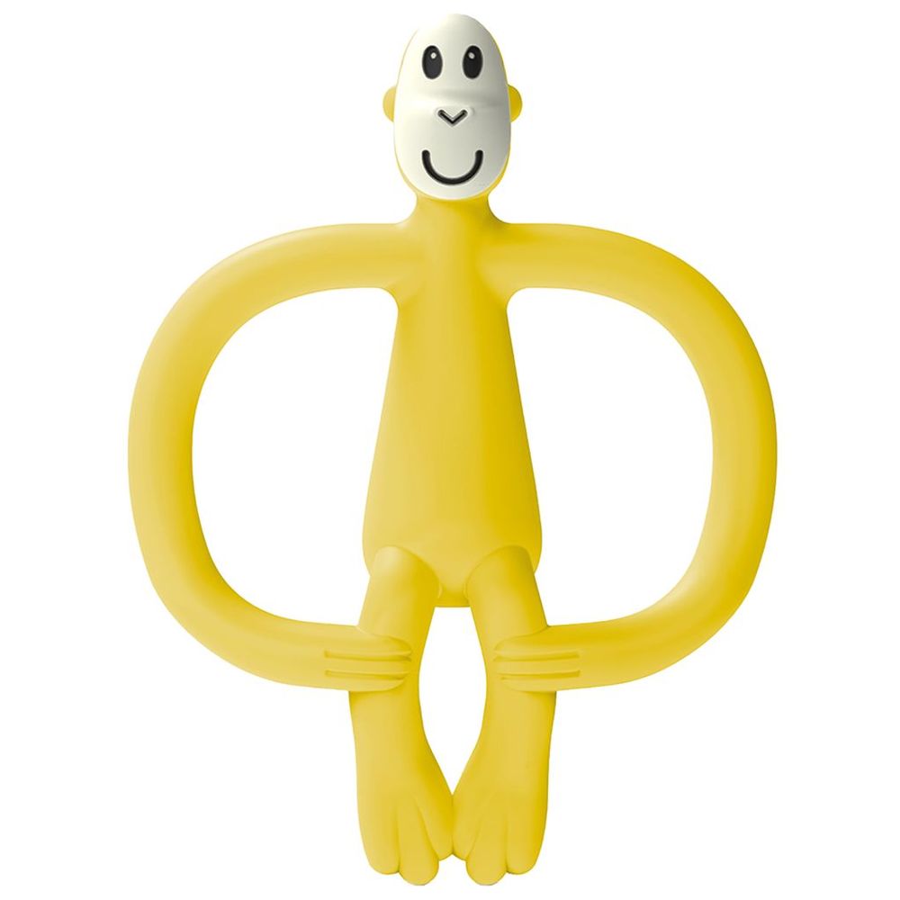 Matchstick Monkey - No Tail Monkey Teether - Yellow