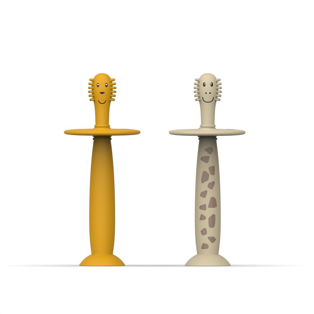 Matchstick Monkey - Training Toothbrush With Stopper - Pack of 2