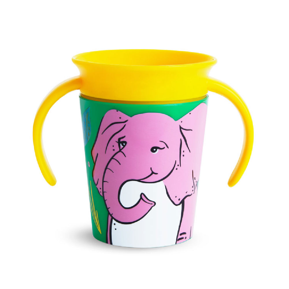Munchkin - Miracle 360 Degree Degree WildLove Baby Trainer Cup - 6m + Elephant - 177ml