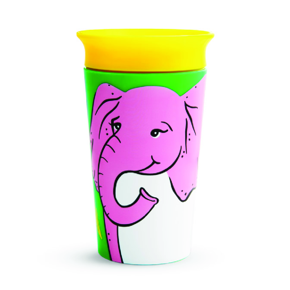 Munchkin - Miracle 360 Degree Degree WildLove Toddler Sippy Cup 12m + Elephant - 266ml