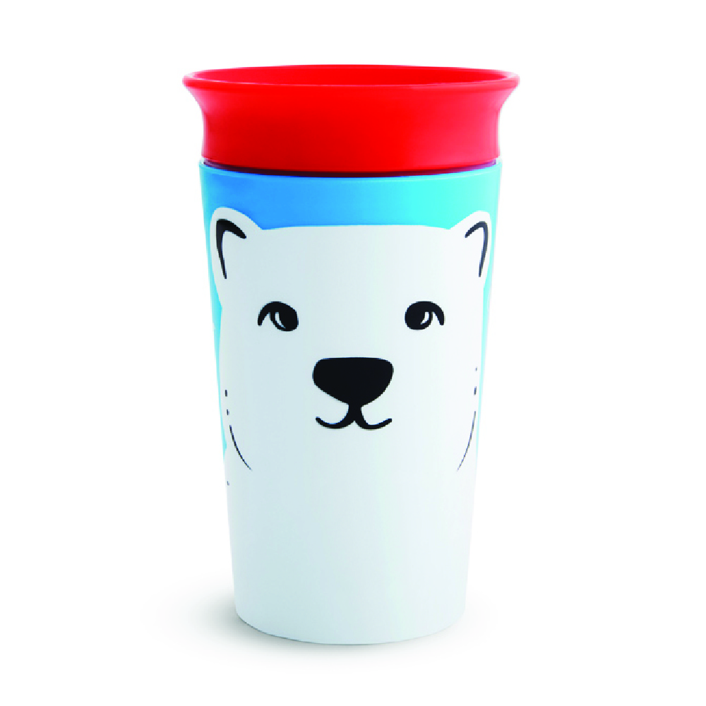 Munchkin - Miracle 360 Degree Degree WildLove Toddler Sippy Cup 12m + Polar Bear - 266ml