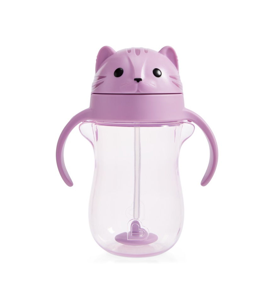 Munchkin - Any Angle Weighted Straw Cup - Cat - 296 ml