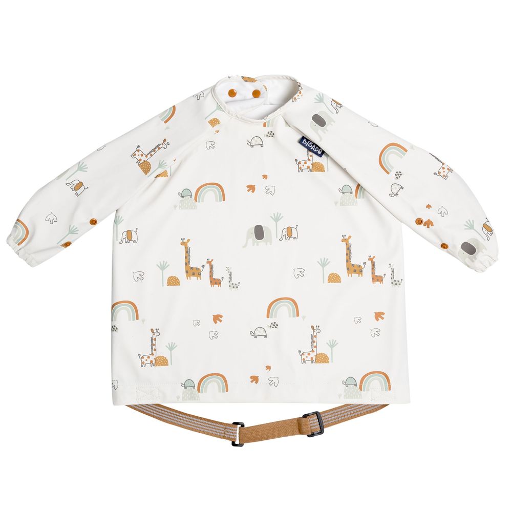 Bibado - Coverall Long Sleeves Baby Weaning Bib - Serengeti Spaghetti