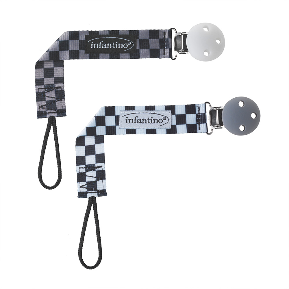 Infantino - Pacigrip Silicone Pacifier Clips - Pack Of 2
