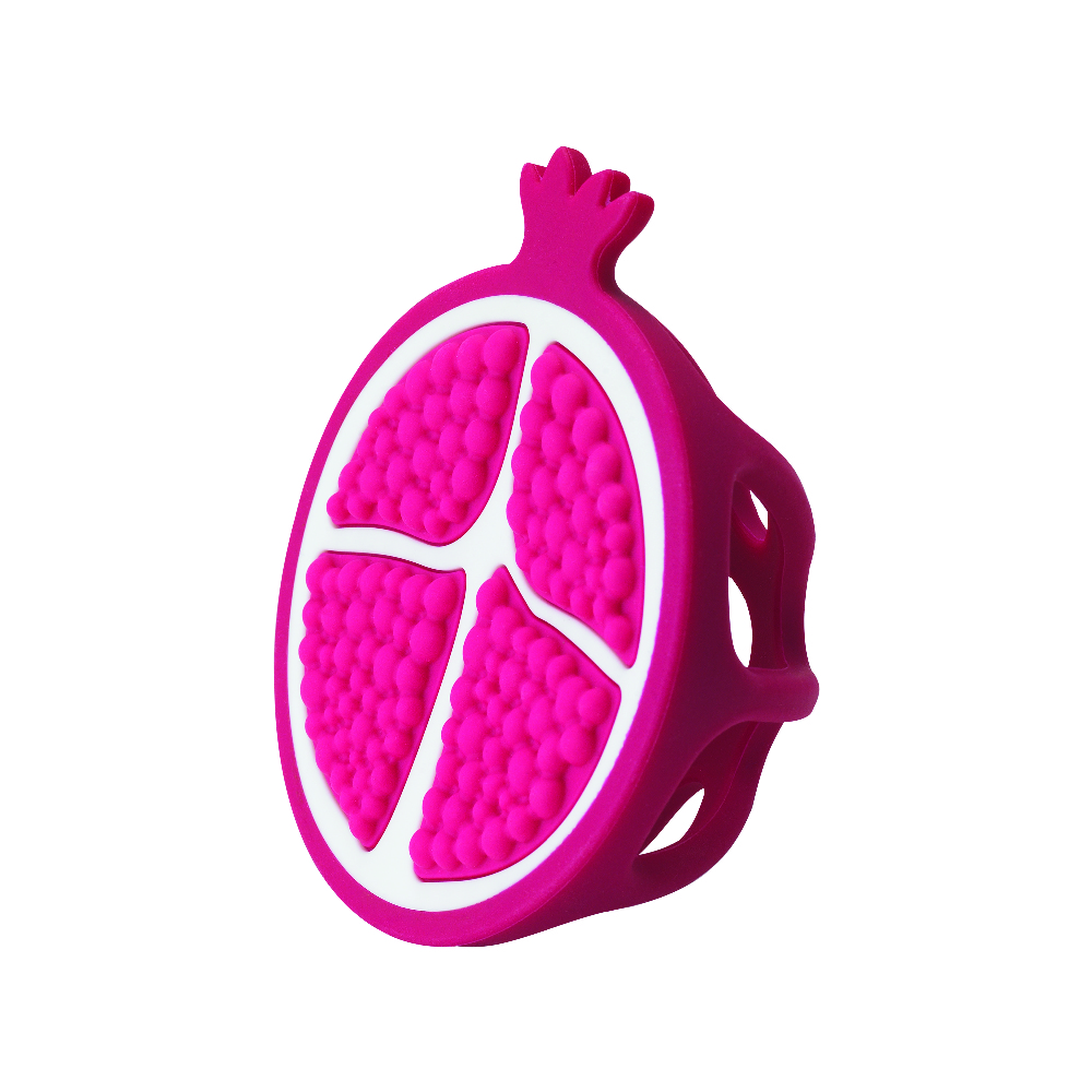 Infantino - Soothing Silicone Teether - Pomegranate