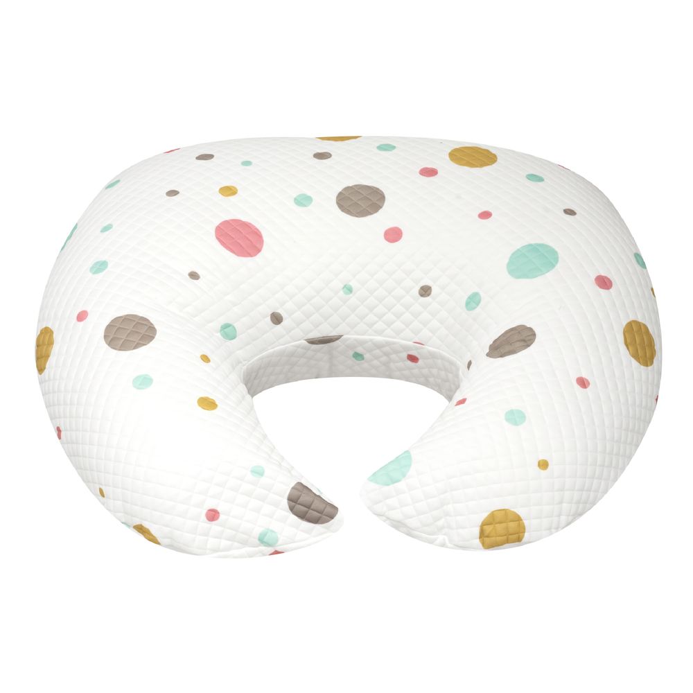 Moon Zero+ - Ergonomic Multi-Position Breastfeeding Pillow With Cover - Polka Dots