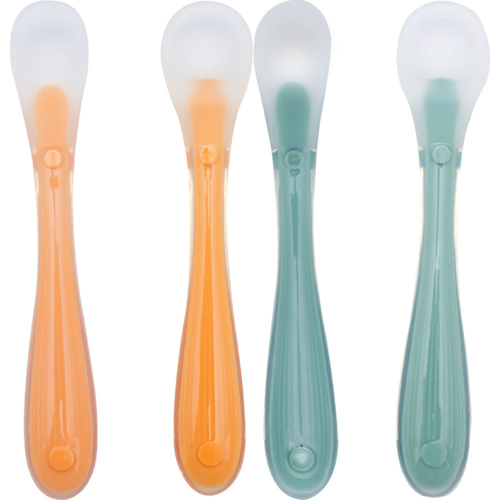MOON 2pc-Set - Baby Silicone Feeding Spoons