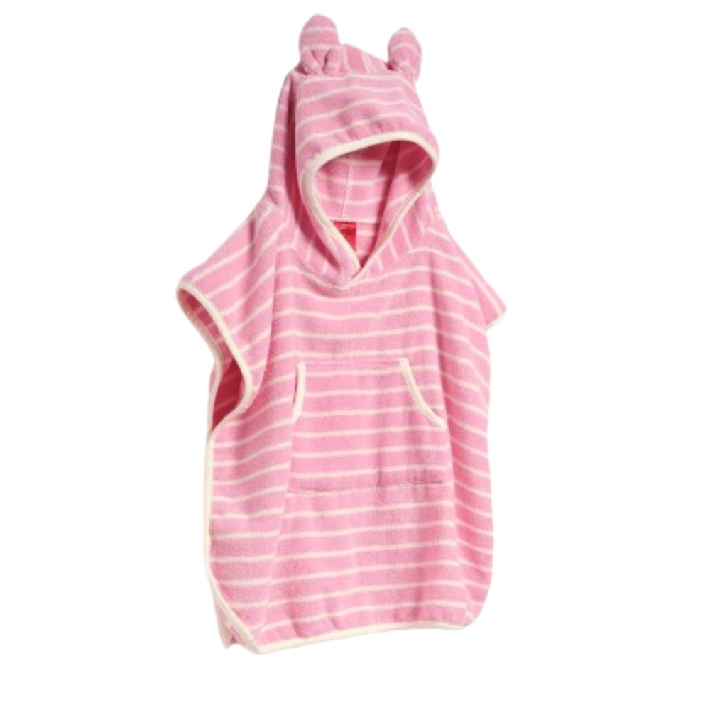 SunnyLife - Kids Character Hooded Towel Cotton Candy - Pink Stripe