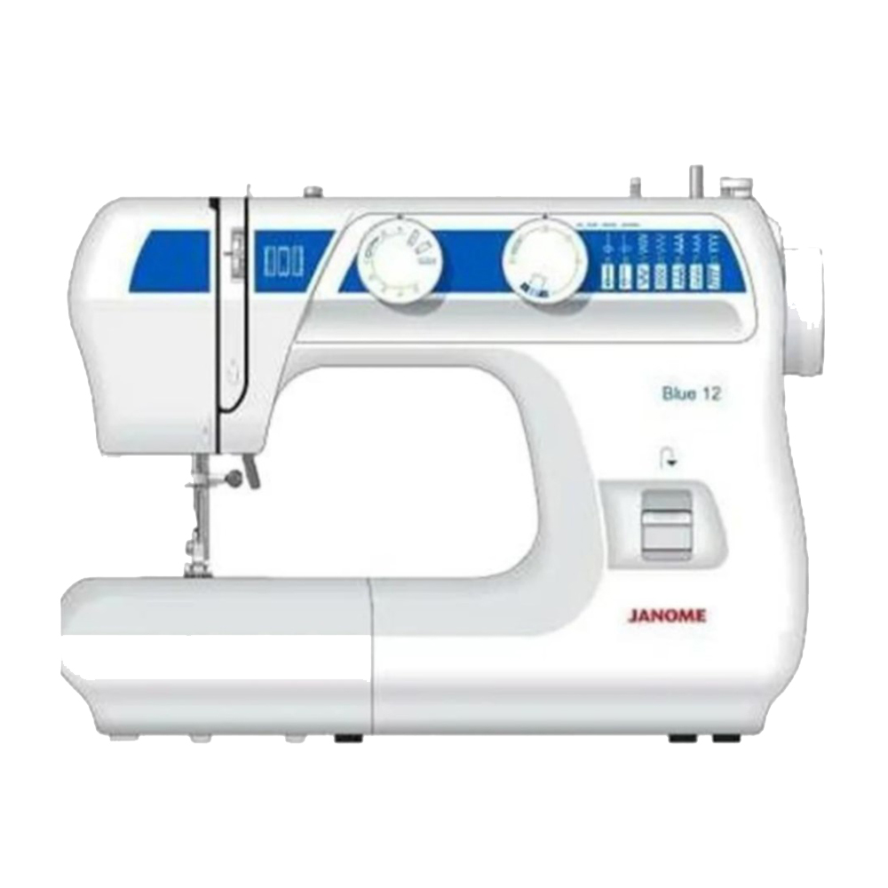 Janome Blue 12 Stitches Sewing Machine - White
